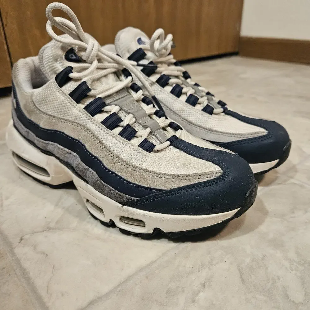 Nike Air Max 95 Midnight Navy Sail Blue Grey DC9412-400 Men's Size 6 Sneaker